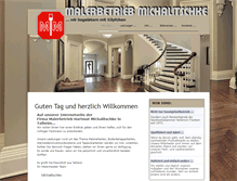 Tablet Screenshot of maler-michalitschke.de